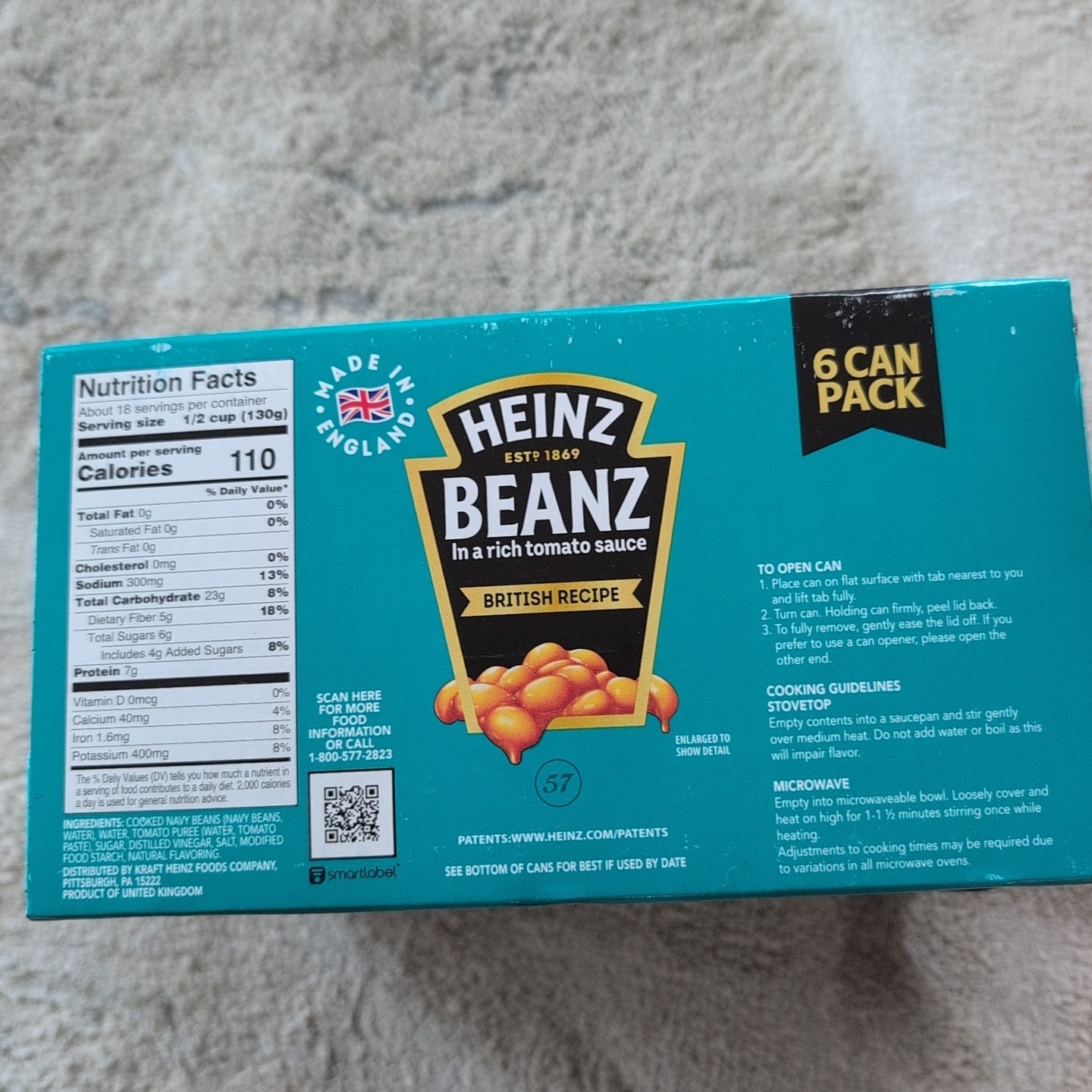 Heinz Beans with Tomato Sauce, British Recipe, 6-Pack Expiration 02/22/2027 gallery