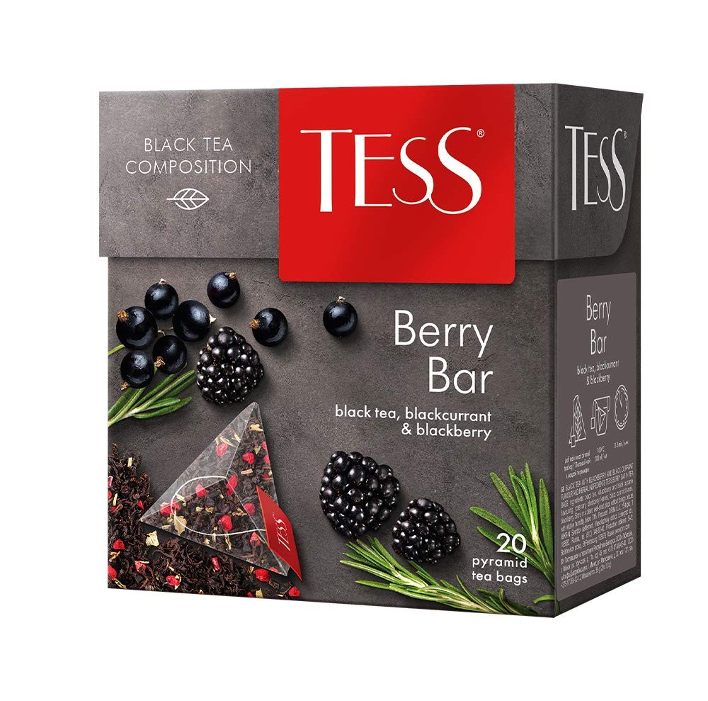 Black Tea Berry Bar Raspberry and Rhubarb Beverages Grocery Gourmet Food 20 p... gallery