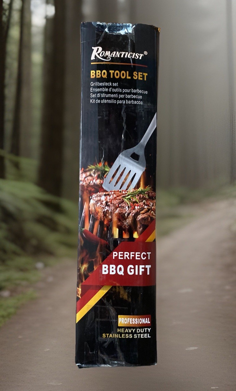 Romanticism BBQ Tool Set Heavy Duty Stainless Steel Grill Tools, new gallery
