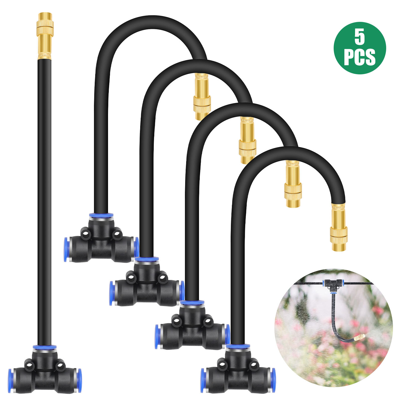 5/10pcs Automatic Drip Irrigation System, 360° Bendable Drip Irrigation Kit gallery