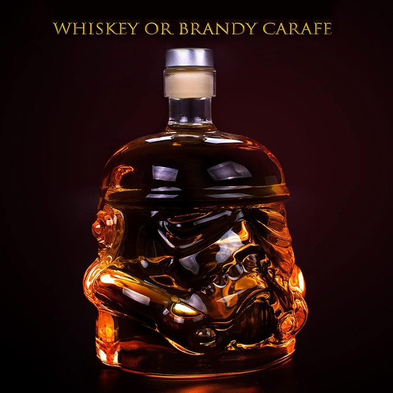Creative 750ML Whiskey Decanter with Glass & Tongs - Ideal for Special Occasions gallery