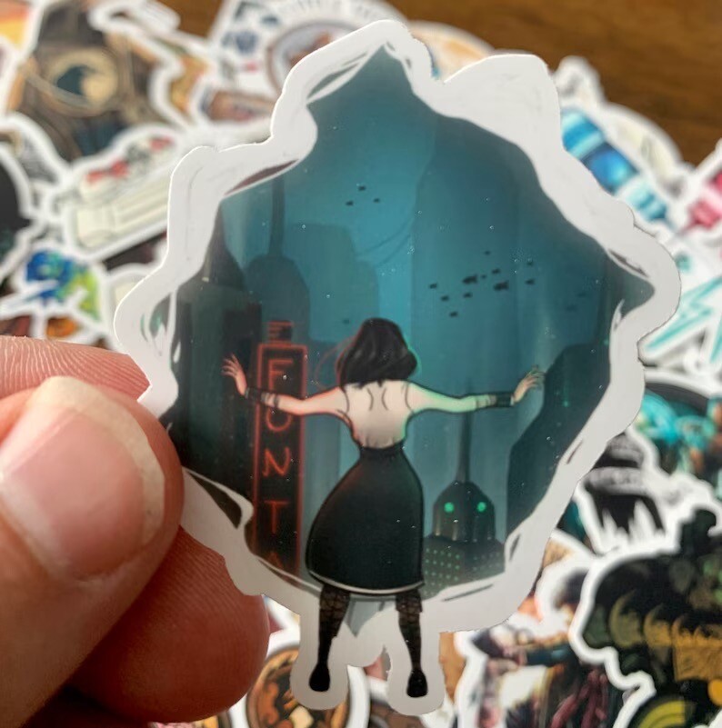 Bioshock Sticker Pack - 25/50 Stickers - Vinyl Decal Infinite Big Daddy Plasmid gallery