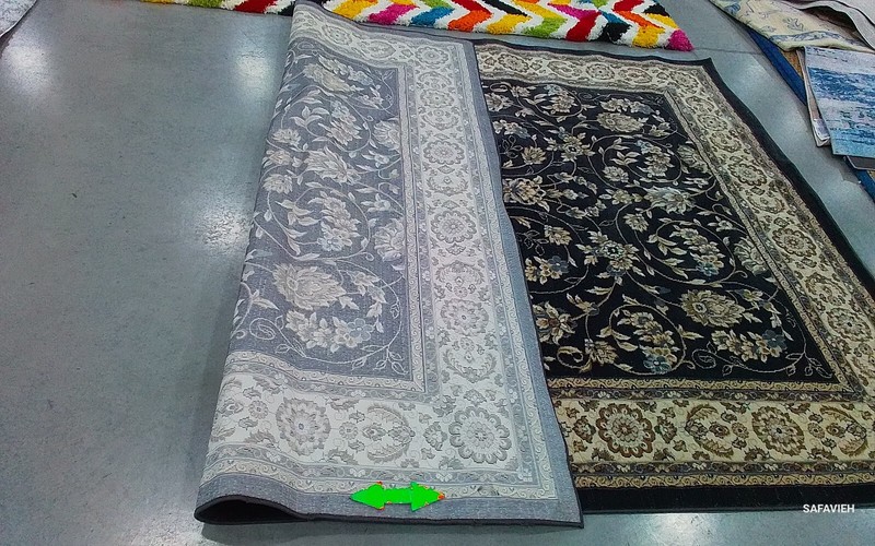 ANTHRACITE CREAM 8' X 10' Broken Thread Rug Reduced Price 1172763487 LNH340D-810 gallery