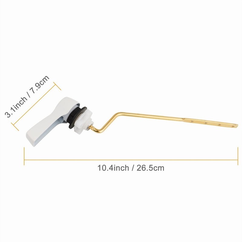 2 Pack Universal Side Mount Toilet Handle Trip Lever Tank Flush Lever Replacemen gallery