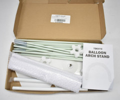 Tekxyz Balloon Arch Stand Kit Adjustable Frame White Kit 3m Wide x 2.2m High