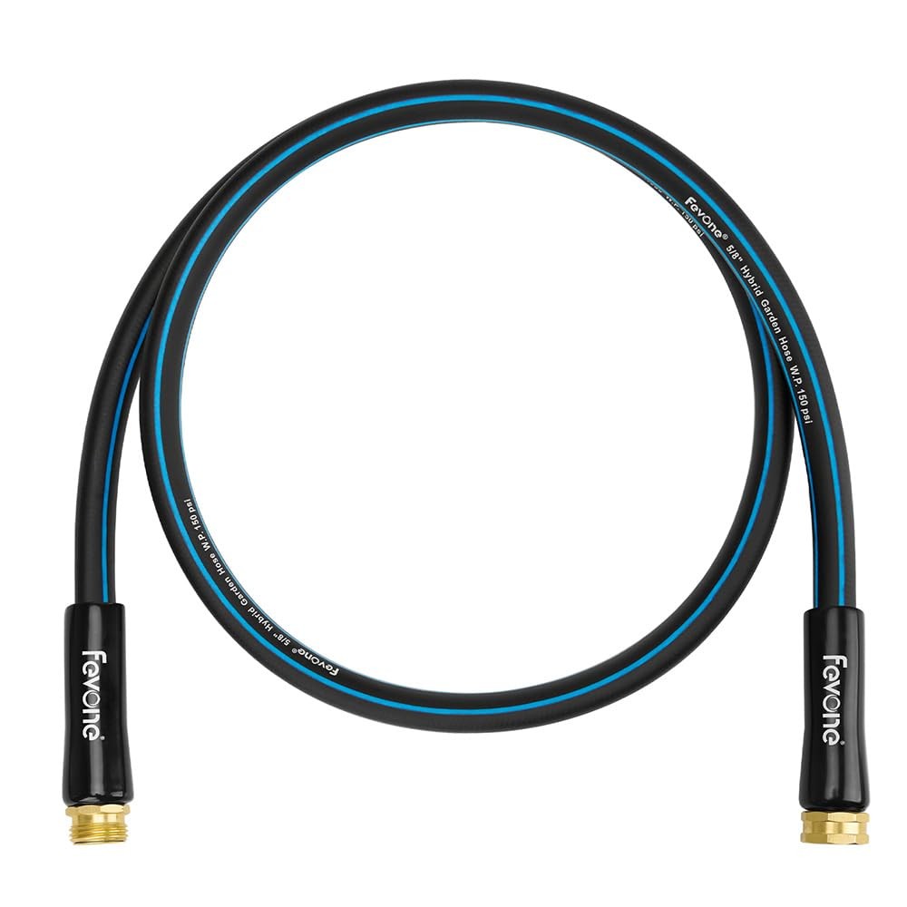 6ft Short Water Hose with 5/8" Diameter and 3/4" Brass Fittings for Reel gallery
