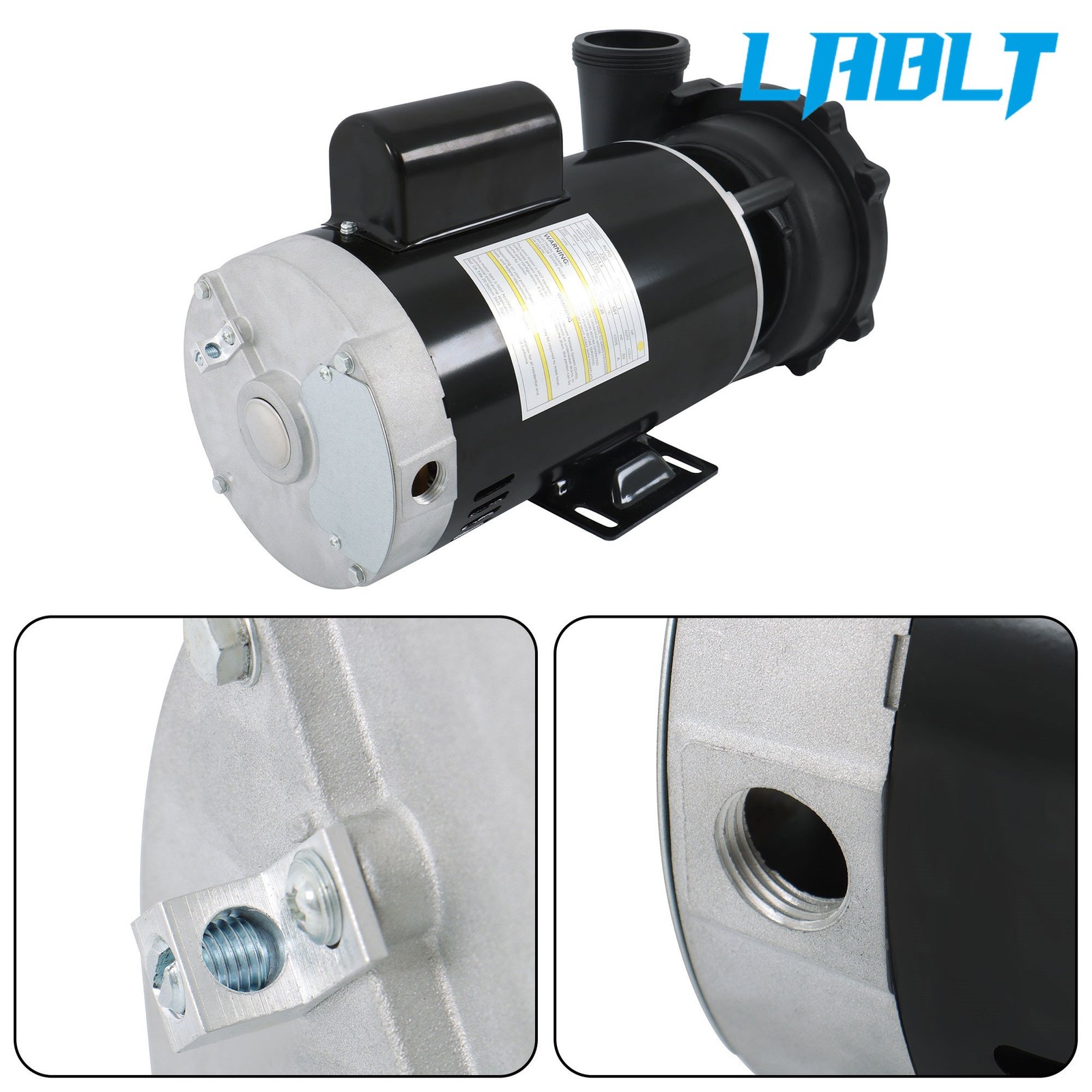 LABLT Executive 56-Frame 4HP Dual-Speed Spa Pump, 2in Intake, 2in Discharge gallery