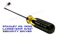 SECURITY DRIVER꞉ TELEPHONE, CABLE, SECURITY, 5/32″ HOLE-IN-PIN STANLEY 19192