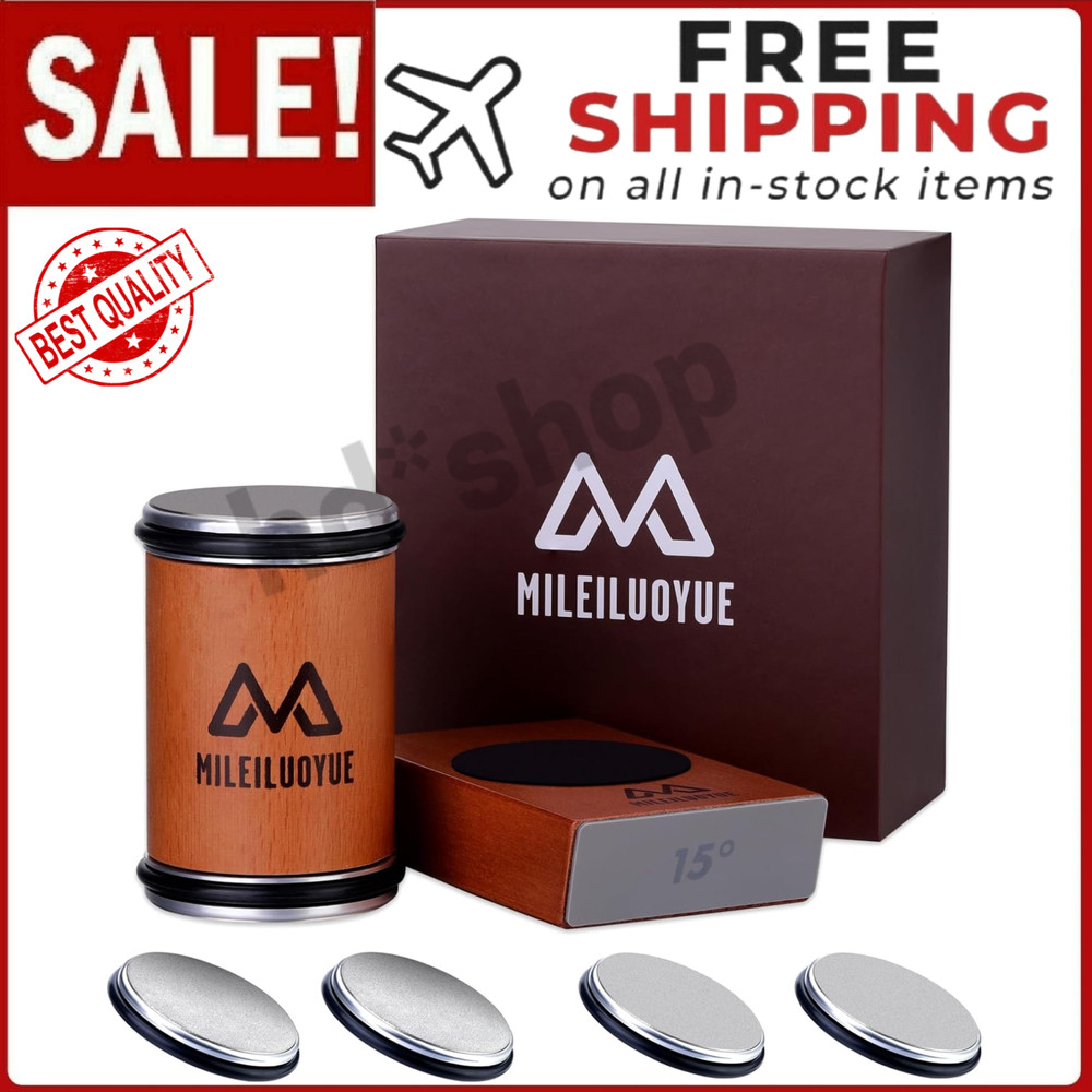 Rolling Knife Sharpener Set Diamond Ceramic Discs Professional Sharpening Kit