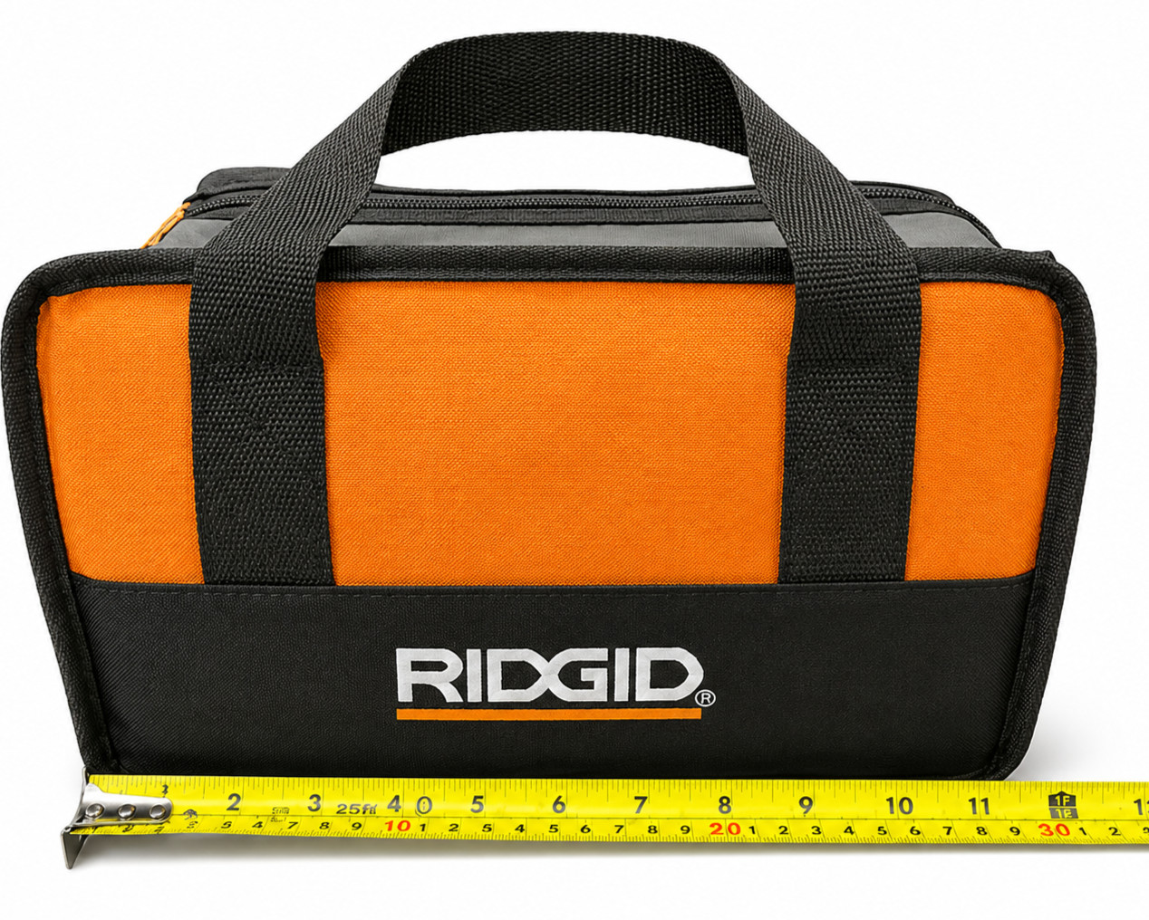 RIDGID 11x8x5 Tool Bag Zip Closure Heavy Duty Storage Case Carry Straps New Case gallery