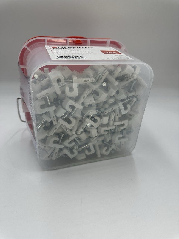 Propack Pre-Loaded Wall Clips (200-Piece) Closet Maid gallery