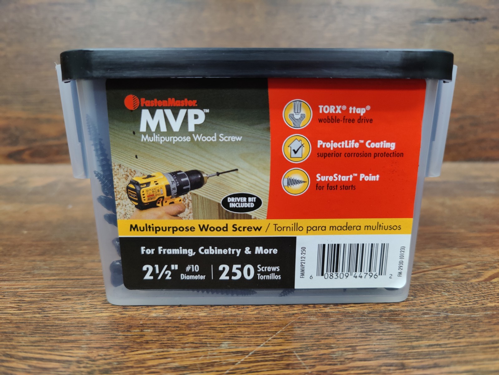 Fastenmaster MVP Multi Purpose Flat Wood Screws. 2.5 inch. 250 Count. gallery