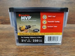 Fastenmaster MVP Multi Purpose Flat Wood Screws. 2.5 inch. 250 Count.