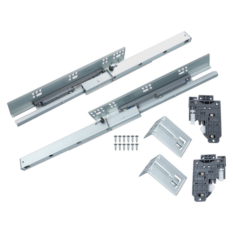 Undermount Drawer Slides, Soft Close, Full Extension, 100lb Capacity 12" gallery