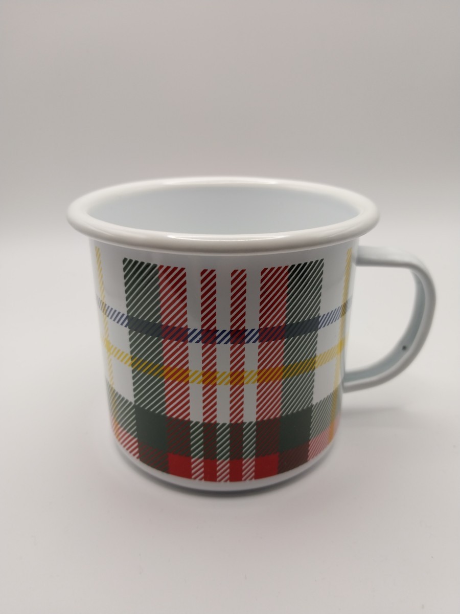 Tartan Plaid Steel Mug Multicolor 4 Inch Coffee Mug Hand Wash Do Not Microwave gallery