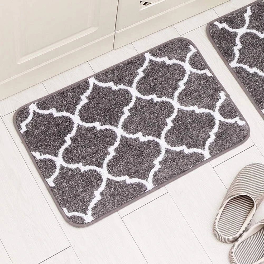 2 Piece Kitchen Rug Set Non-Slip Backing Mat Throw for Doormat Runner Set gallery