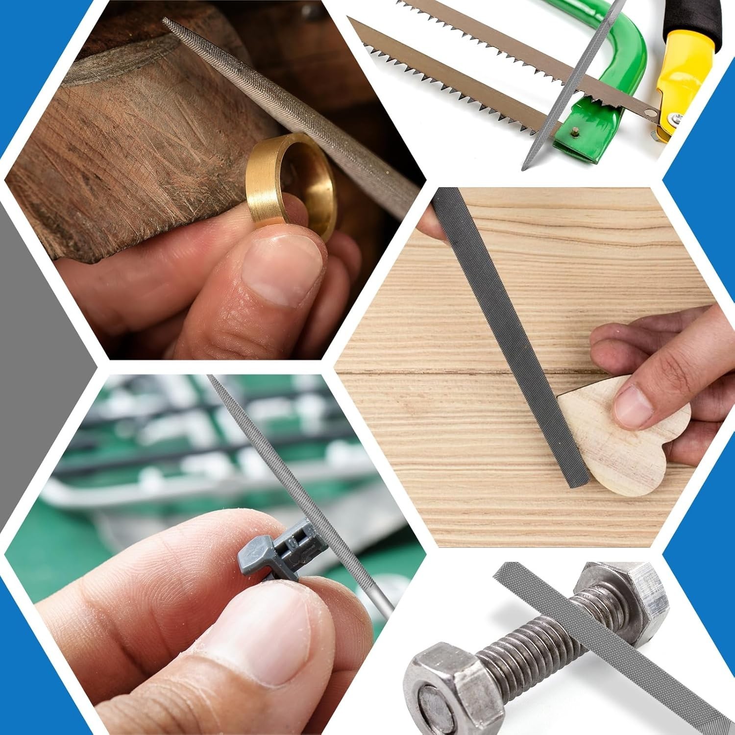 6Pcs Metal Needle File Set Small Hardened Carbon Steel File Mini Hand Metal Tool gallery