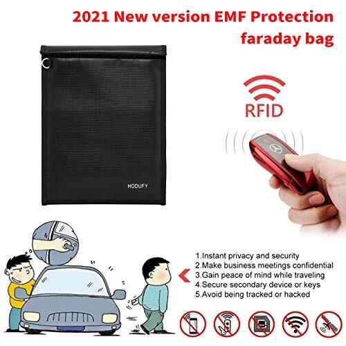 Faraday Bag for Cell Phone Tablets Key Fob Protector Fireproof Waterproof Pouch gallery