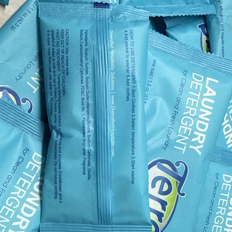 Terra Breeze Single Packet Load Laundry Detergent 20 Units. Travel Or Hotel gallery