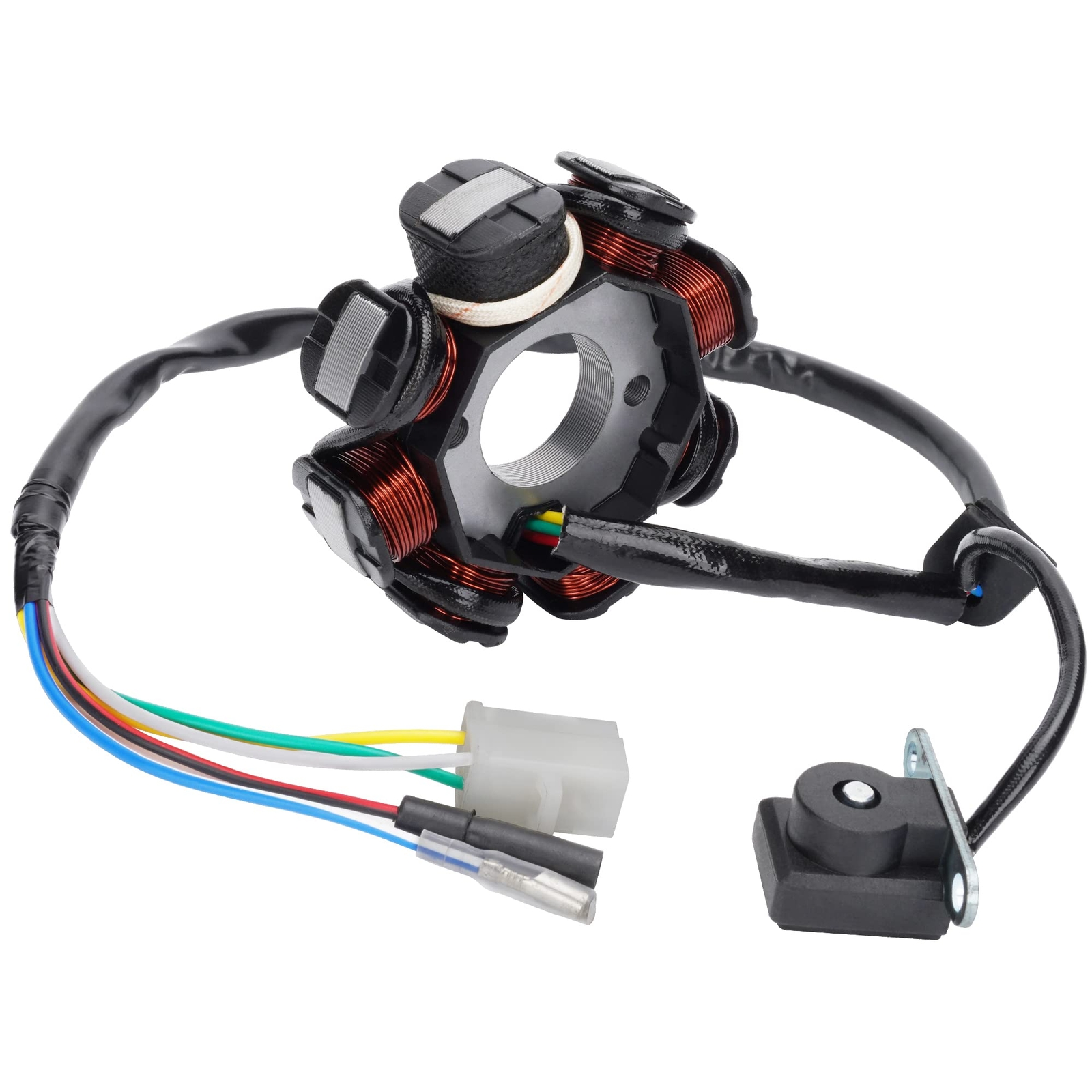 Ignition Stator Magneto 8 Coil 5 Wires Replacement for GY6 50CC 60CC 80CC gallery