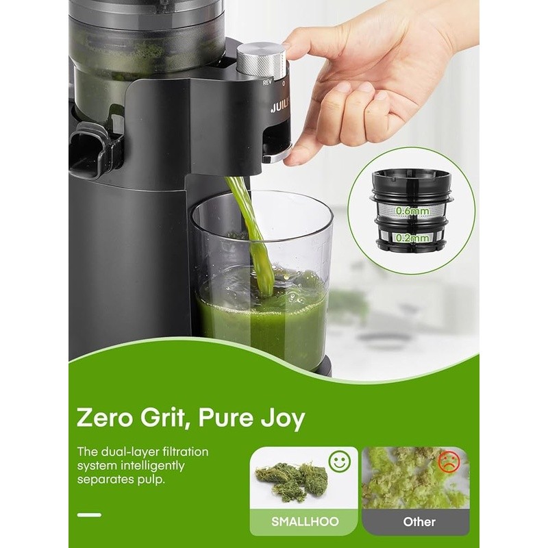Cold Press Masticating Juicer Easy Clean Quiet Motor Nutrient Retention New gallery