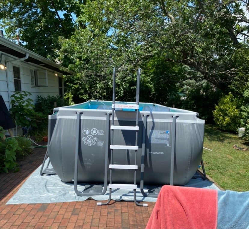 Pick Up Only- Intex 18ftX9ftX52in Ultra XTR Rectangular Pool w Sand Filter Pump gallery