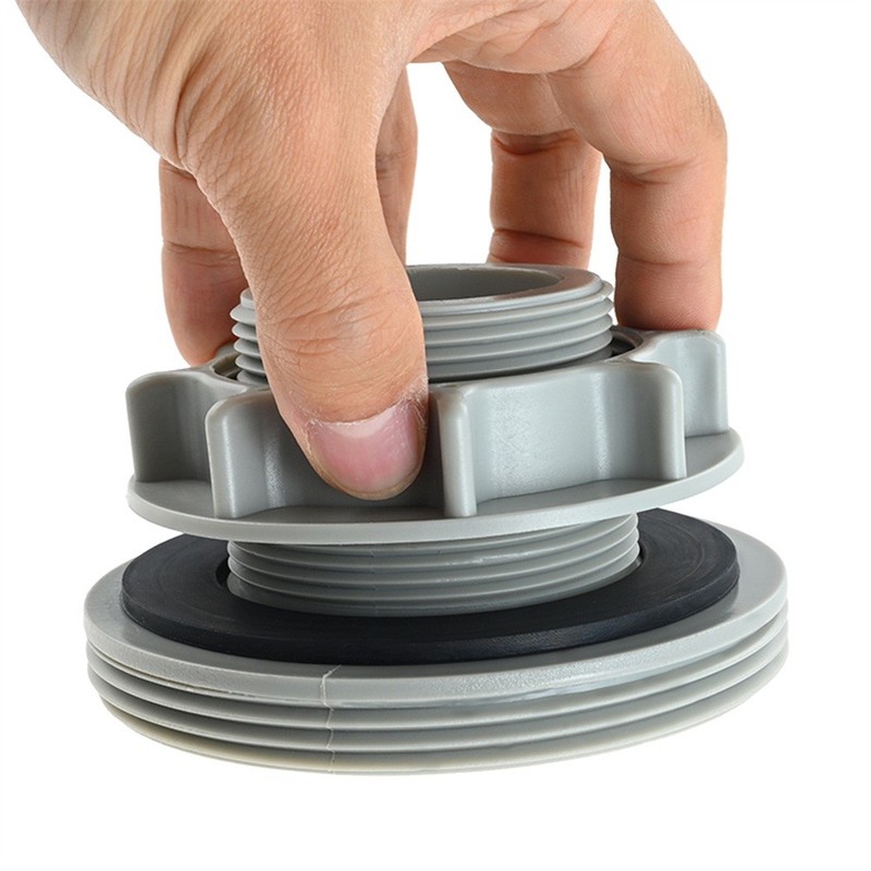 Swimming Pool Filter Component Pool Threaded Strainer Connector Nut Washer Kit gallery
