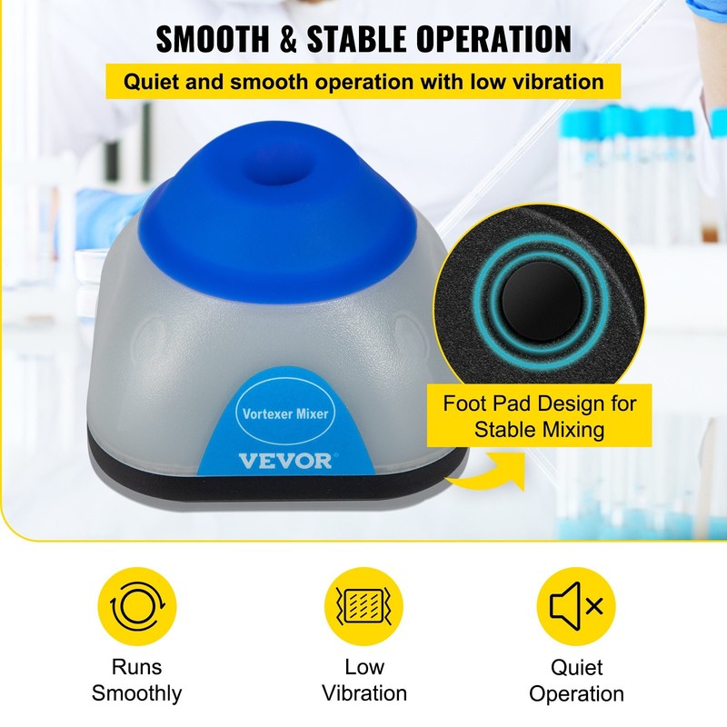 Vortex Mixer, 3000rpm Mini Vortex Mixer Shaker, Touch Function Scientific Lab Vo gallery
