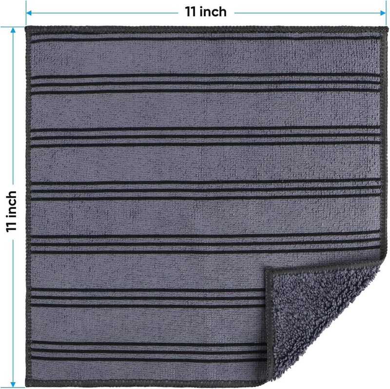 Multi Use Microfiber Cleaning Cloths 12 Pack Reusable Kitchen Towels Solid Color gallery