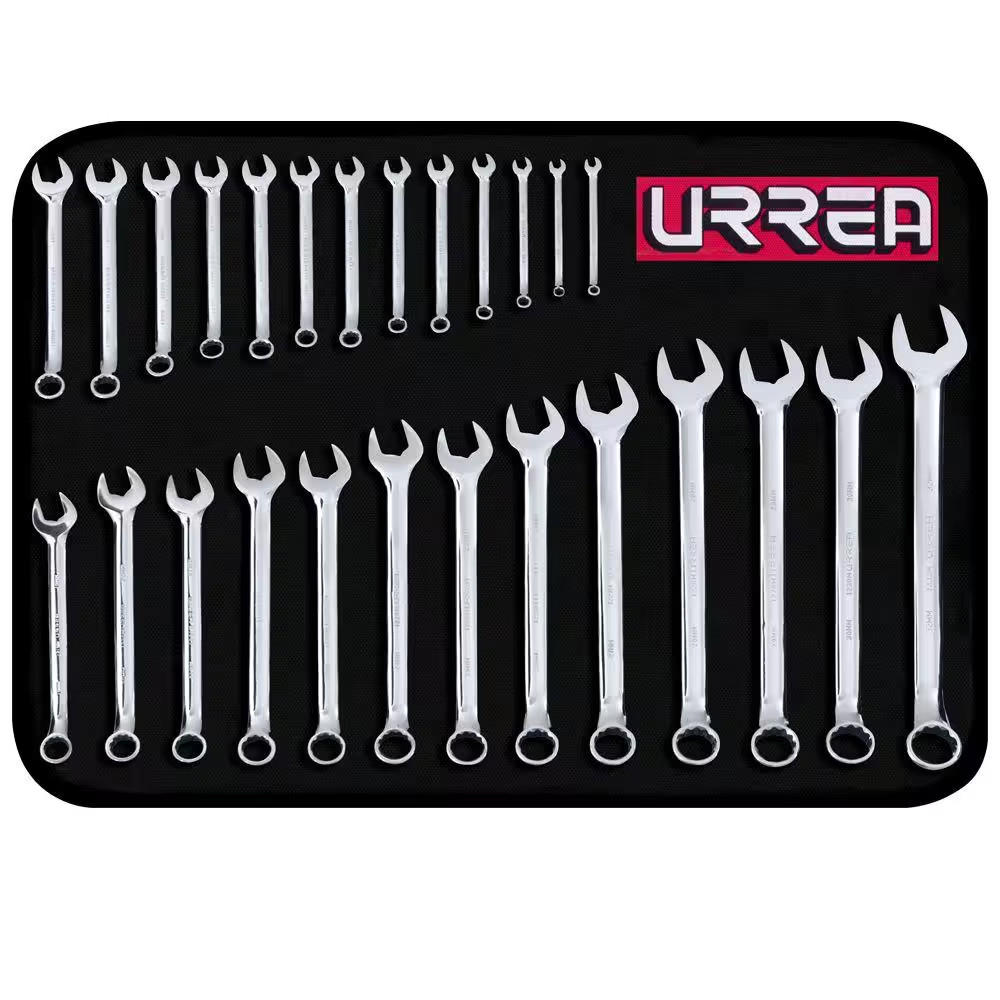 Metric 12-Point Combination Chrome Wrench Set (26-Piece) gallery