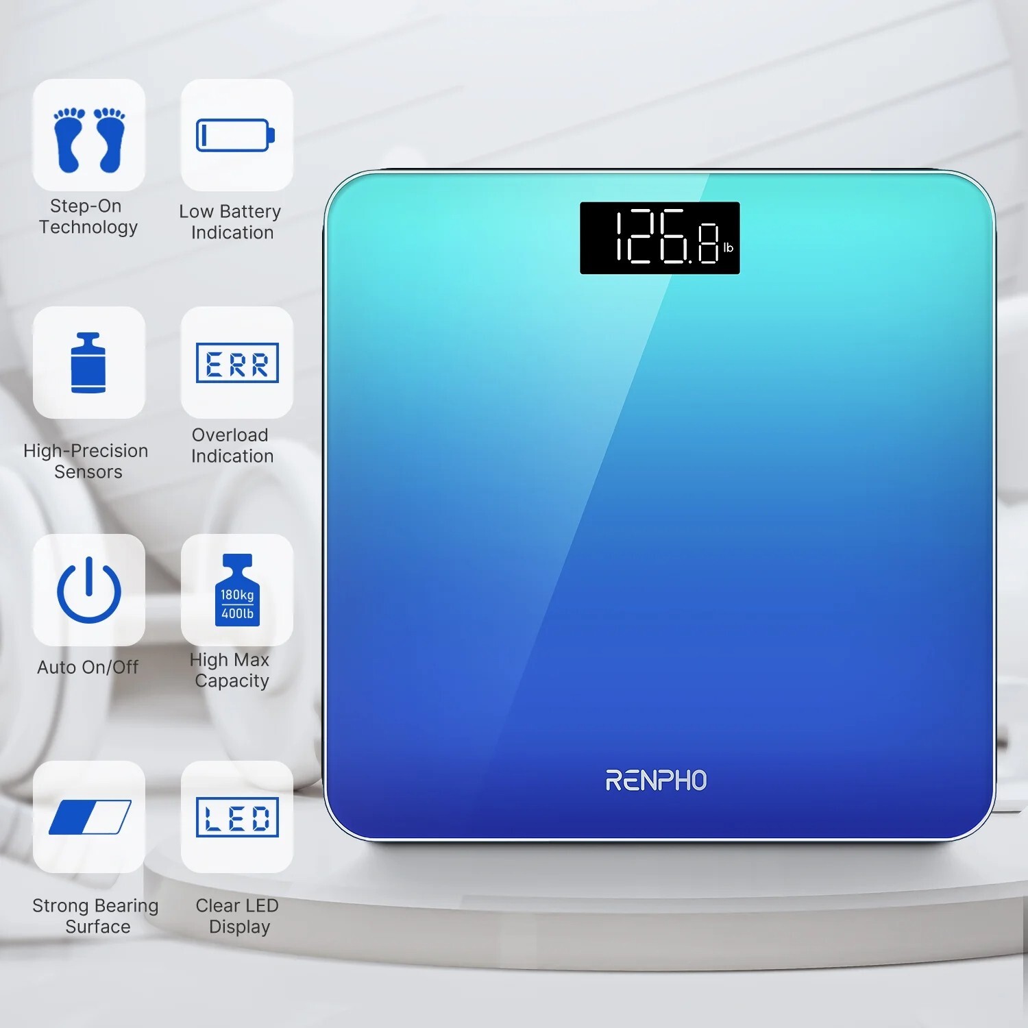 Digital Body Weight Bathroom Scale with Step-on Technology Battery Powered Gift gallery