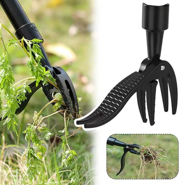 Weed Puller Stand Up Weeder Long Handle Root Remover Garden Tool gallery