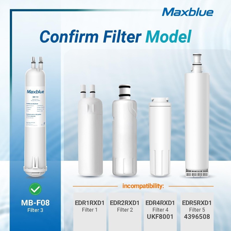 Maxblue MB-F08 Refrigerator Filter, Replacement for Kenmore® 46-9083,46-9030 (2) gallery
