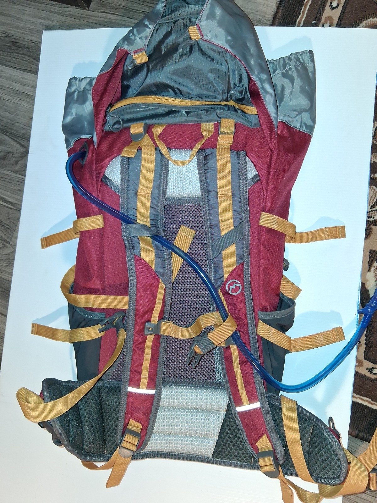 Magellan Outdoors 40LTechnical Frame HikingBackpack Red/Gray 3
