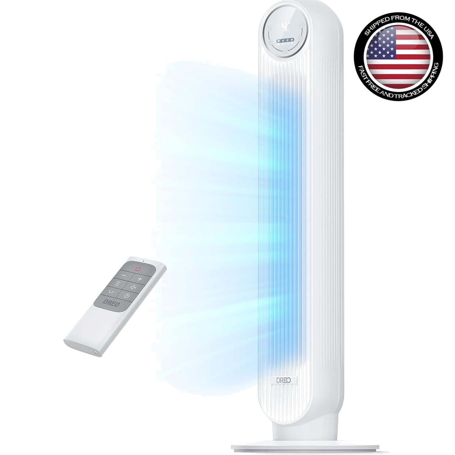 Standing Tower Fan with 28 Decibels Noise Level - Ideal for Bedrooms gallery