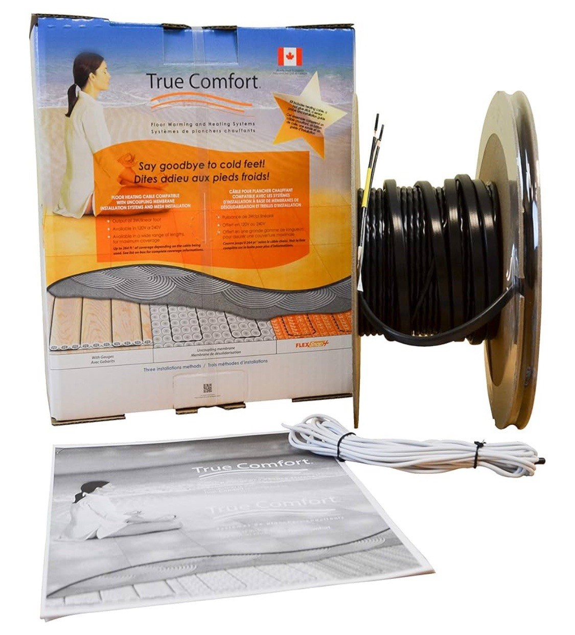 True Comfort 120V InFloor Heating Cable Wire Kit Covers Up To 33 sqft. PS1203098 gallery