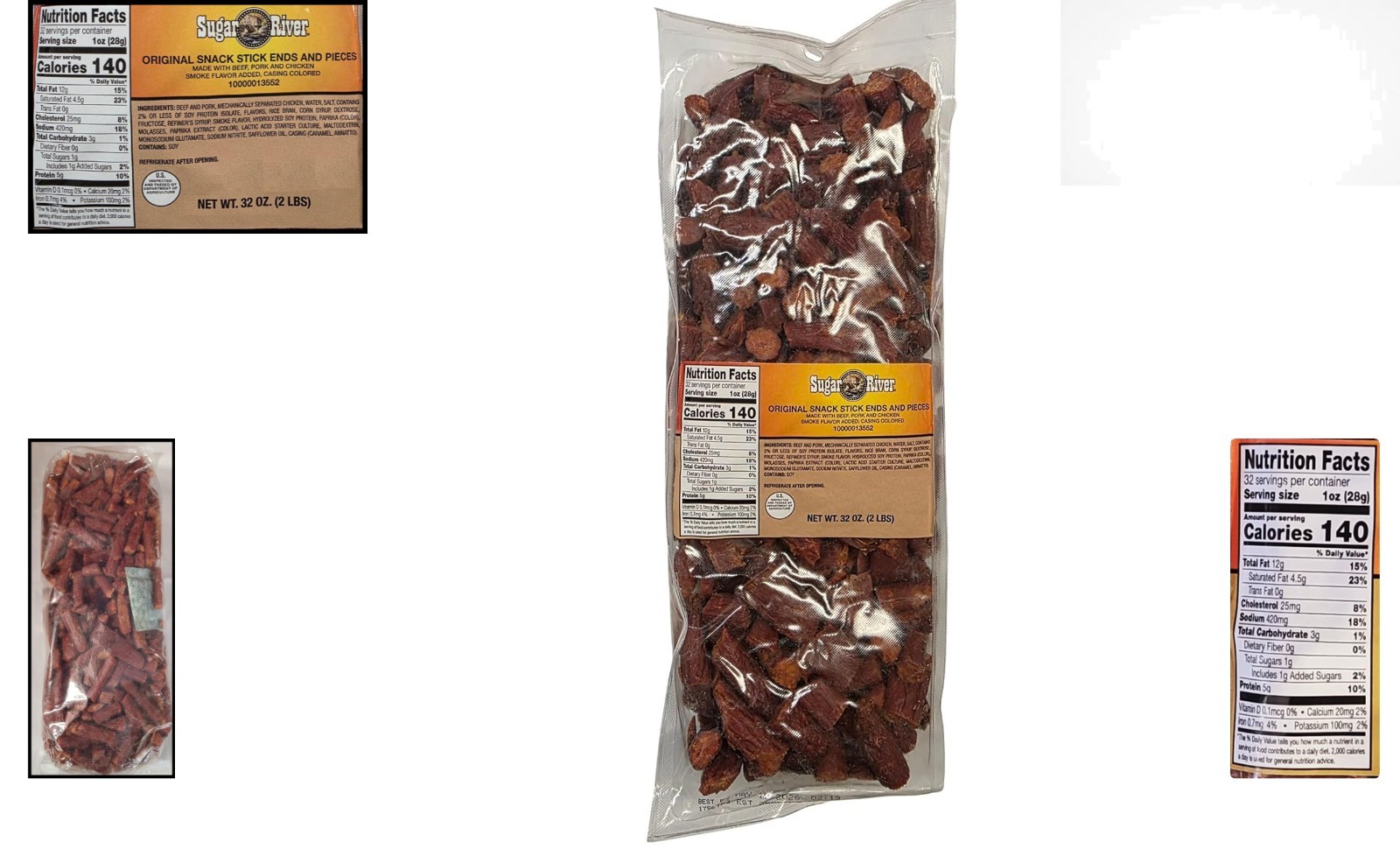 2lbs Snack Stick Ends & Pieces - Quality Bites for Any Occasion gallery