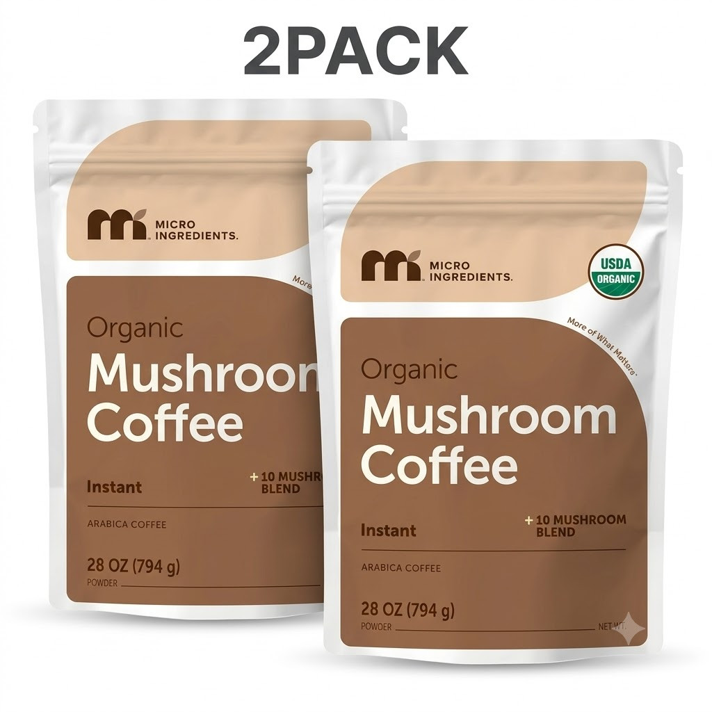 2Pk Micro Ingredients Organic Mushroom Coffee Arabica 10 Blend Superfood 56oz gallery
