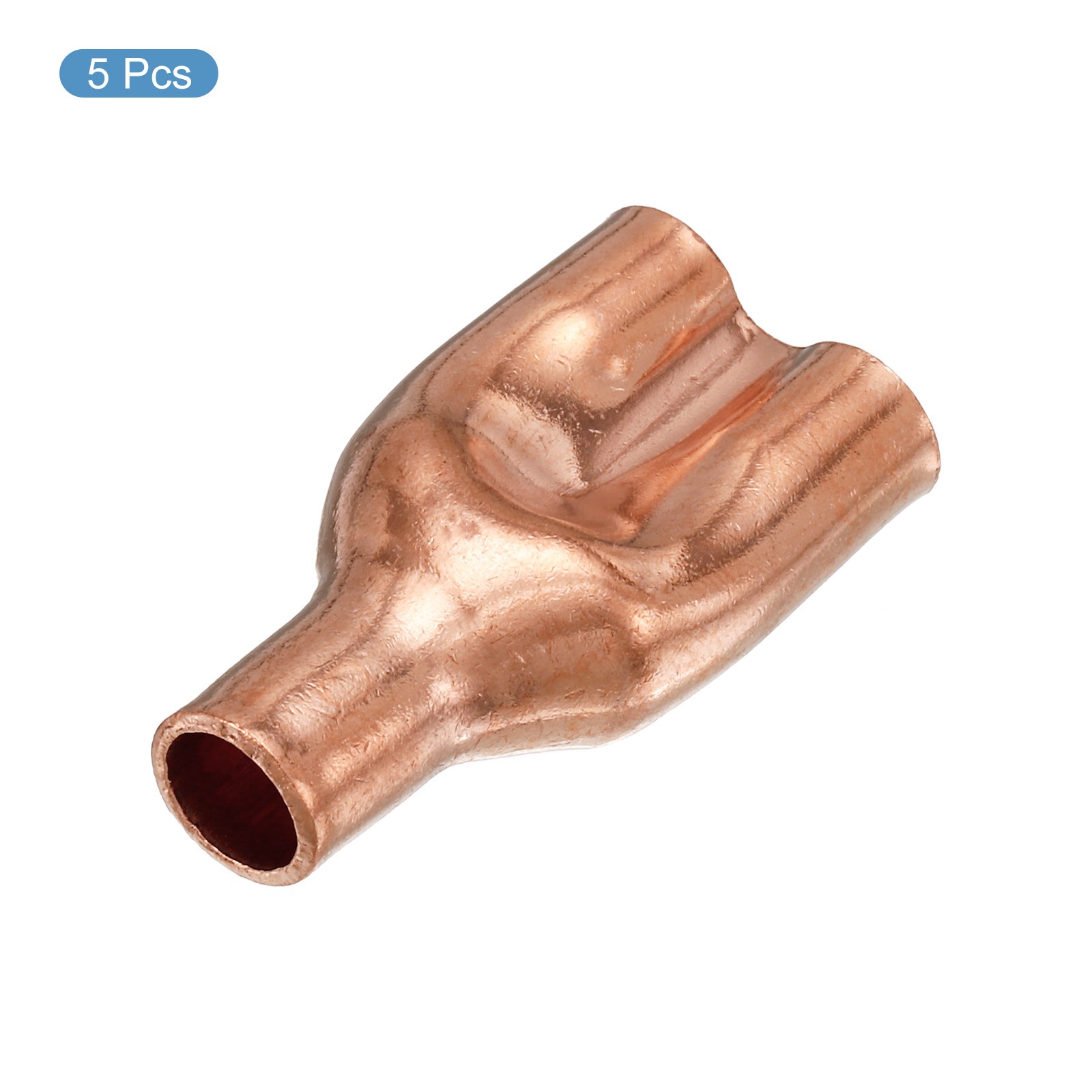 5 Pack Tee Y Type Copper Fitting Welding Joint Intersection 6.35mm or 1/4" ID gallery