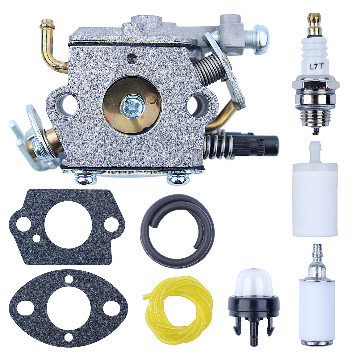 Carburetor Fuel Filter Line Spark Plug Kit For Husqvarna 223L 323L 325 576019801 gallery