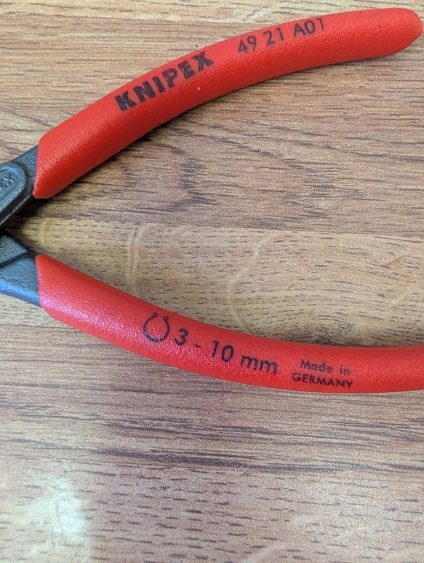 KNIPEX 49 41 A01 Precision Circlip Pliers, 3 - 10mm, Made in Germany Never Used gallery
