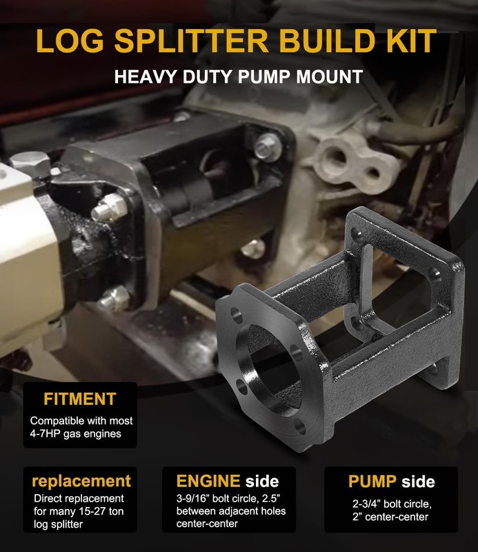 Log Splitter Build Kit 13 GPM Hydraulic Wood Splitter Pump 4000 PSI 2 Stage, etc gallery