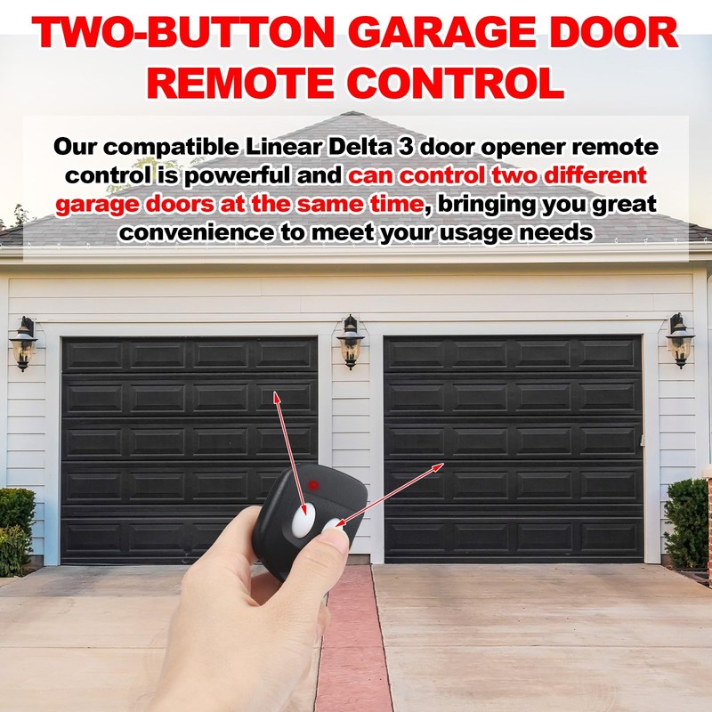 Kingdder 2 Pcs 8 Dip Switch Garage Door Remote Two Button Garage Remote Compa... gallery