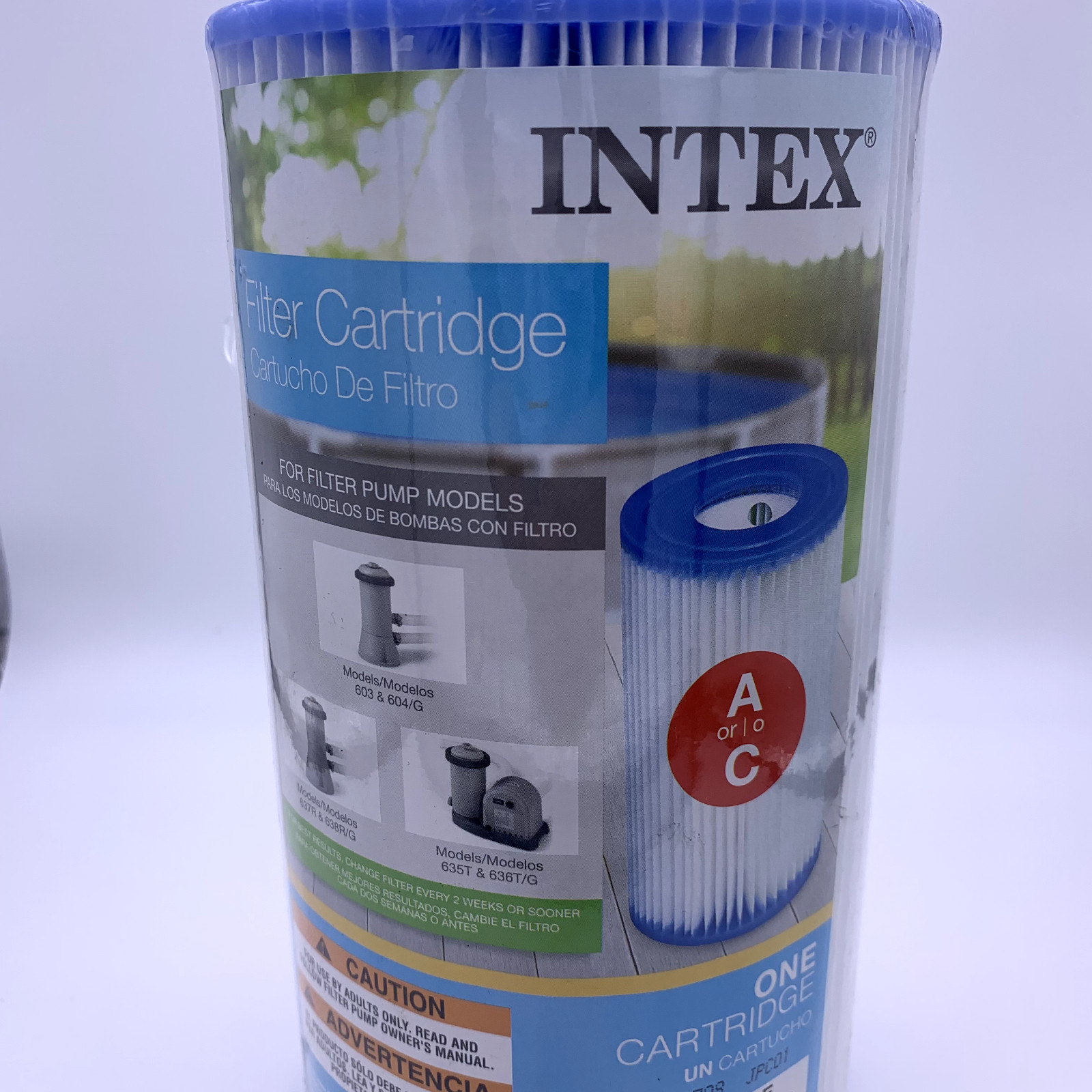 Intex 29000E Krystal Clear Pool Replacement Cartridge Filter 4.25 W x 8 L in. gallery