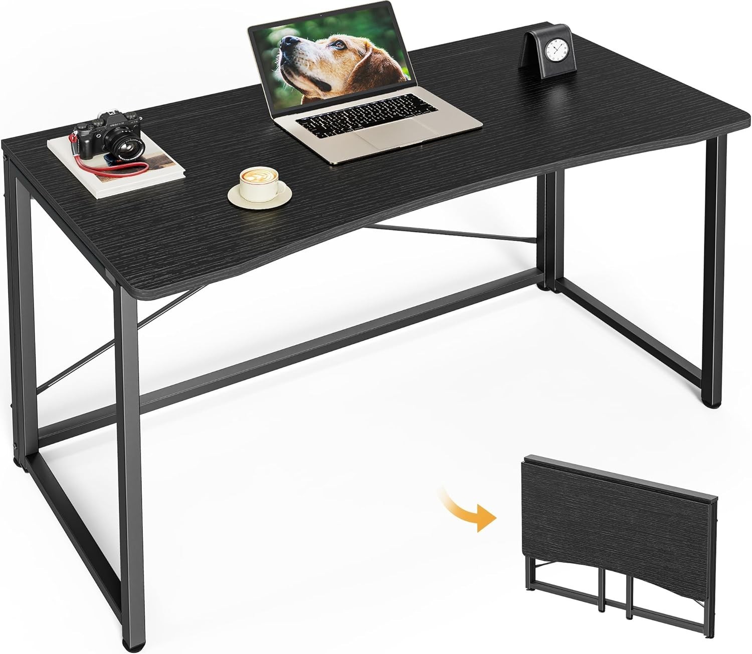 Folding Desk Small Spaces 39.3 Inch Foldable Computer Table Home Office Study gallery