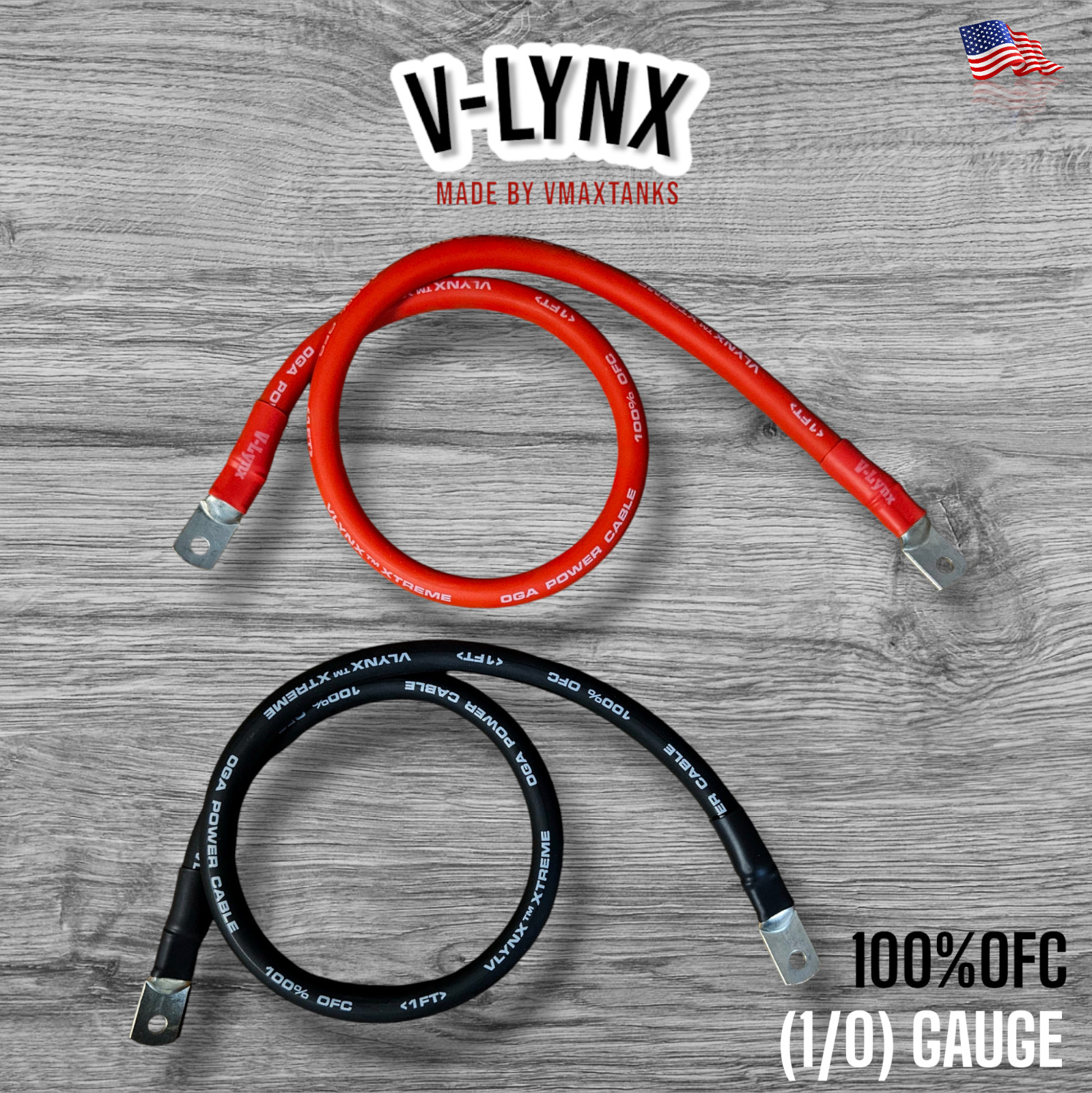 Pair 1/0 AWG Gauge Copper Battery Cable Power Wire Car, Marine, Inverter, RV gallery