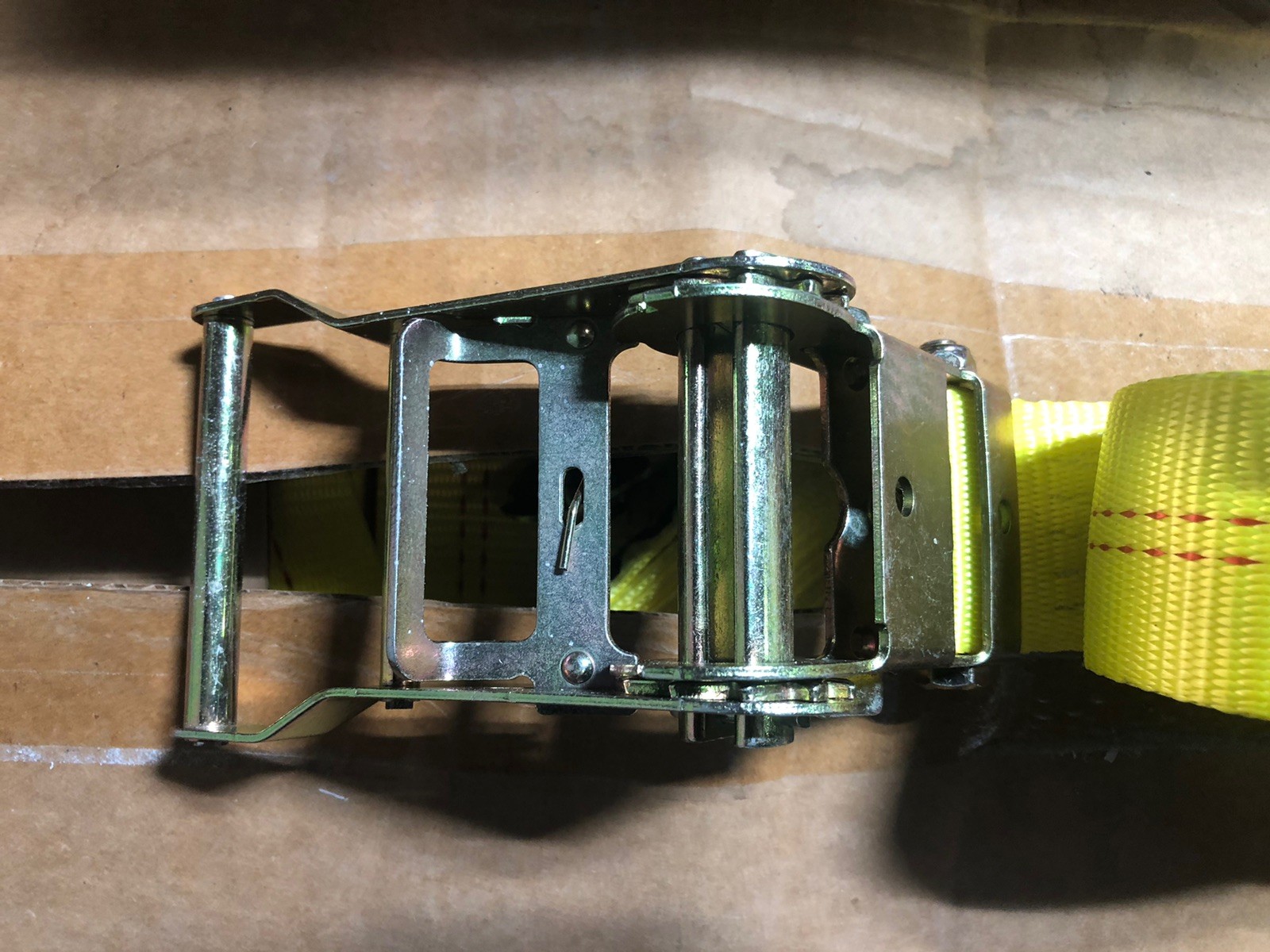 4 Pack of USCC 2" X 24’ Endless Ratchet Strap - 4,400 Lbs Assembly Break Yellow gallery