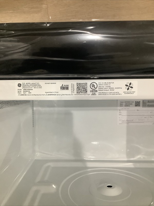 GE Microwave Oven Over-the-Range Stainless Steel JNM3163RJSS RM6 gallery