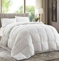 White Down Alternative Comforter (Duvet Cover Insert) Medium or Extra Warmth