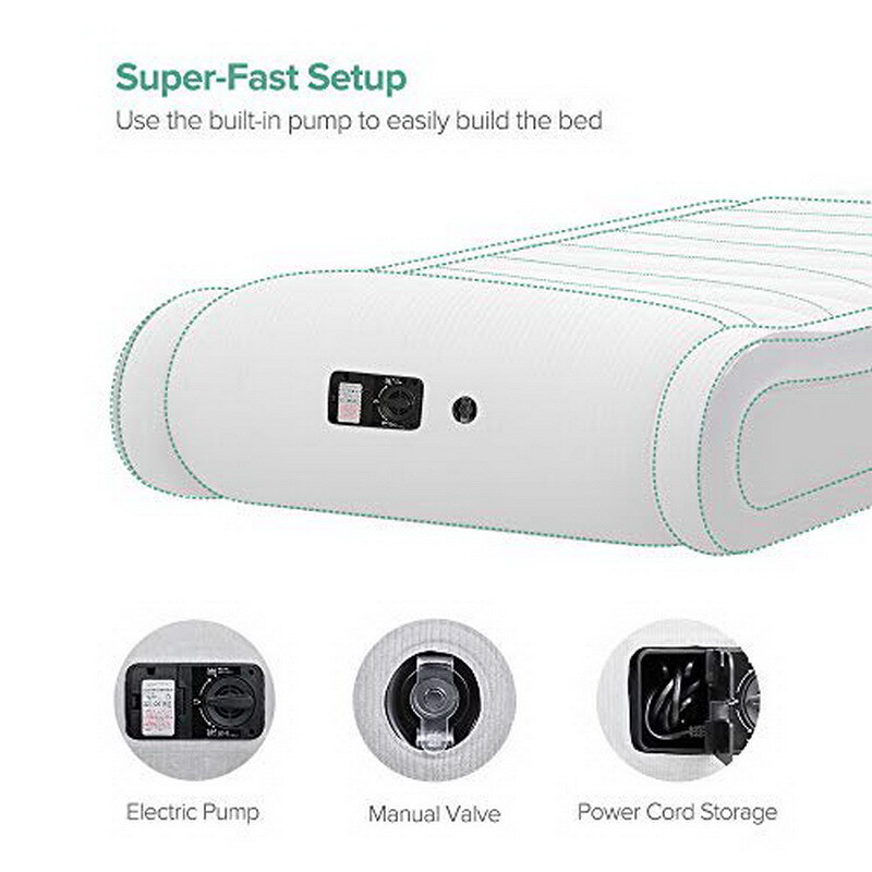 Sable SA-HF033 Full Size Air Mattresses Built-in Pump Inflatable Bed EPS50 gallery